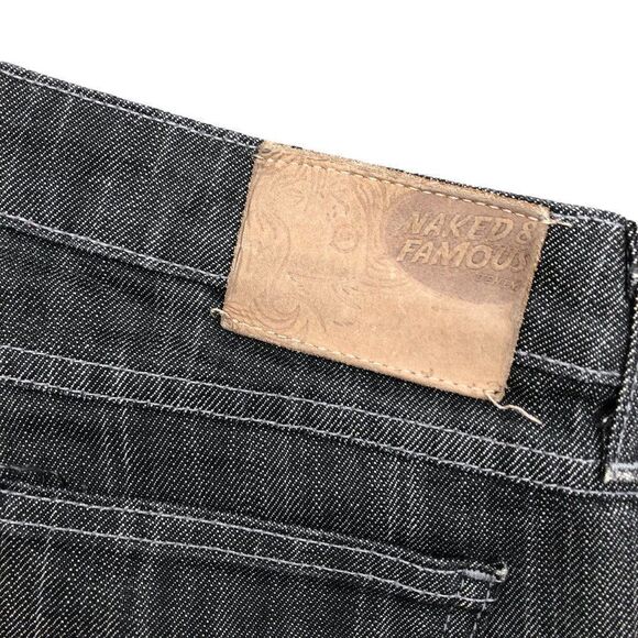 RARE Aritzia X Naked & Famous Jeans Size 30 Black Stretch - Picture 7 of 9